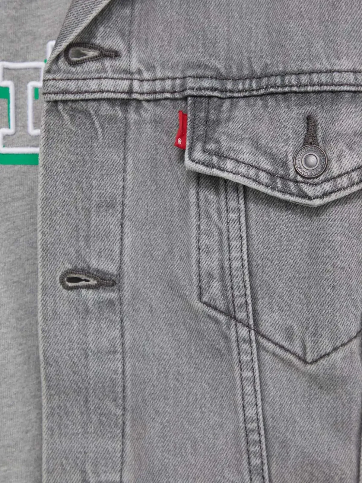 Levi's トラッカー ボタンデニムジャケット - グレー - 画像5