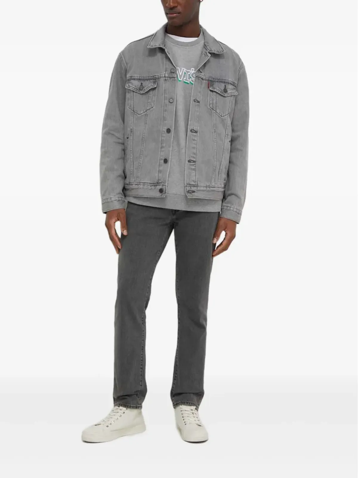 Levi's トラッカー ボタンデニムジャケット - グレー - 画像2