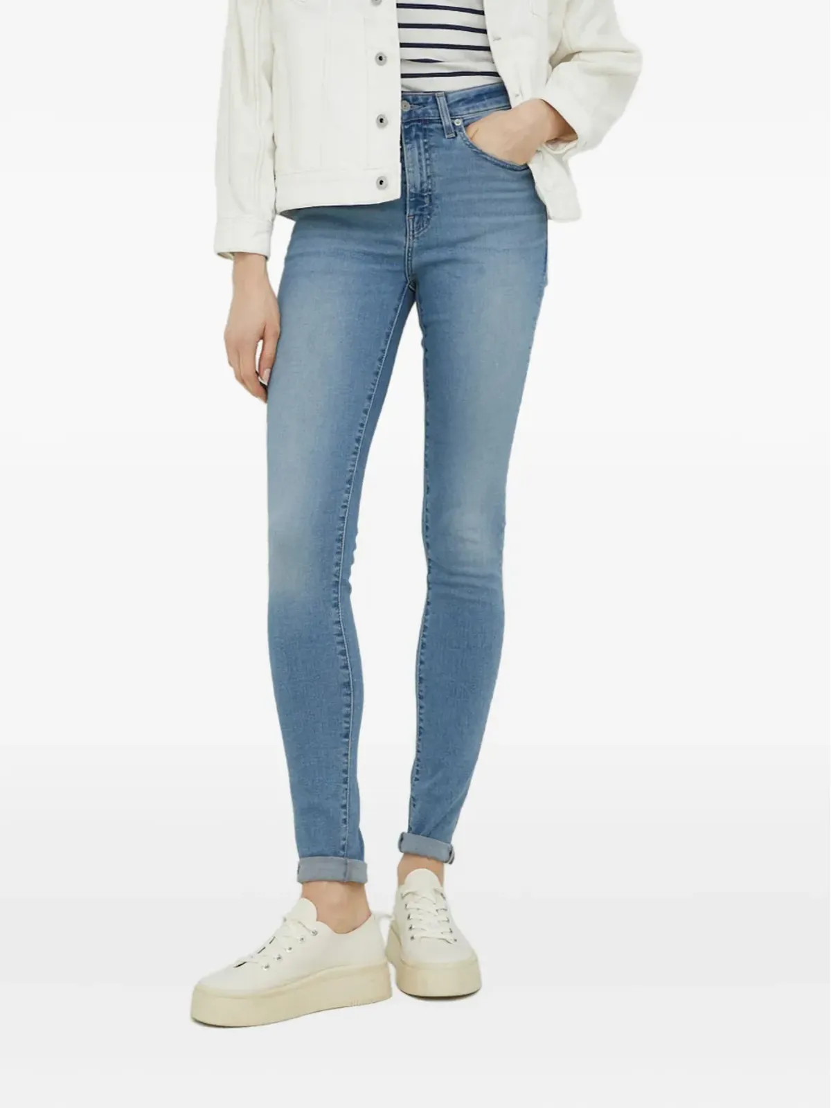 Levi's 721 ハイライズ デニムジーンズ ブルー - 画像1