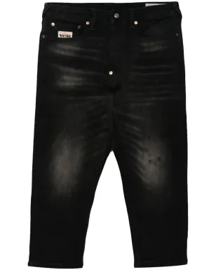 EVISU ロゴパッチ クロップドジーンズ - サムネイル1