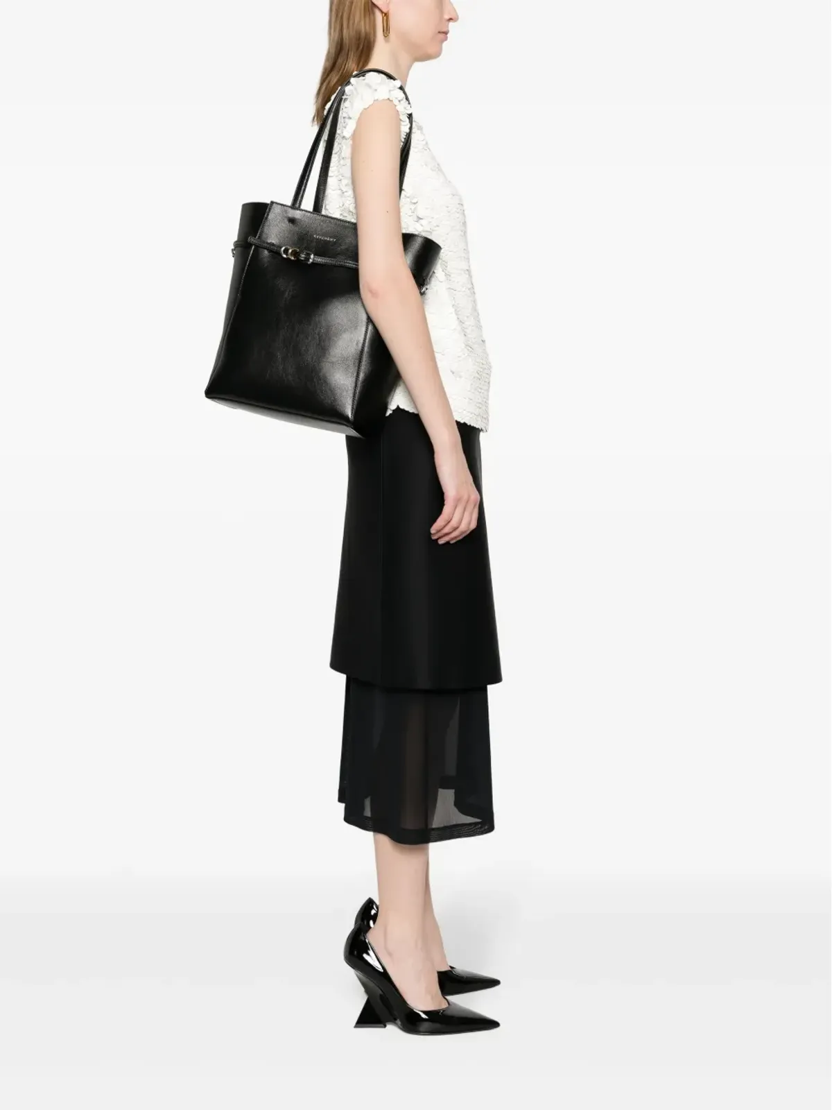 Givenchy 小さめ Voyou トートバッグ - ブラック - 画像2