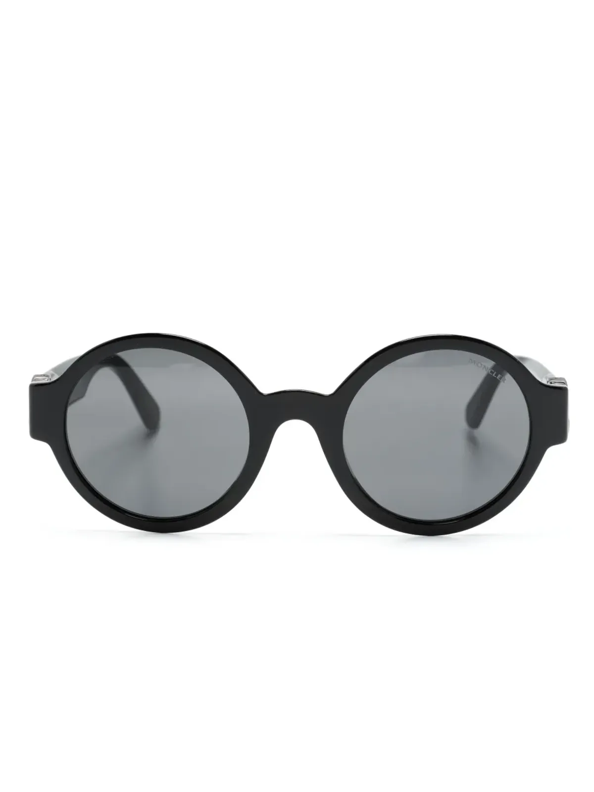 Moncler Eyewear ロゴプレート丸型フレームサングラス - 画像1