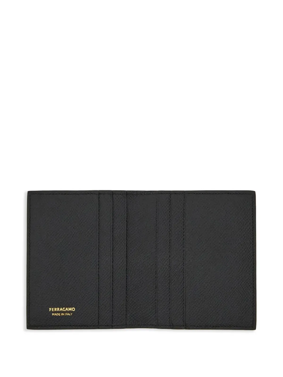 Ferragamo ガンチーニ・プレート レザー カードホルダー - ブラック - 画像3