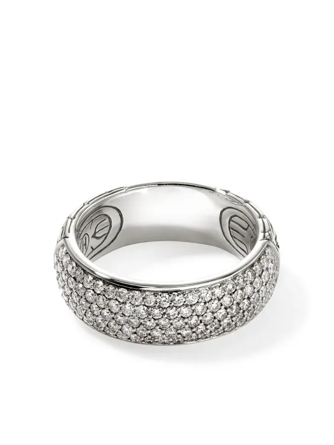 John Hardy John Hardy 14Kホワイトゴールド JH Essential ダイヤモンド バンド リングの商品画像