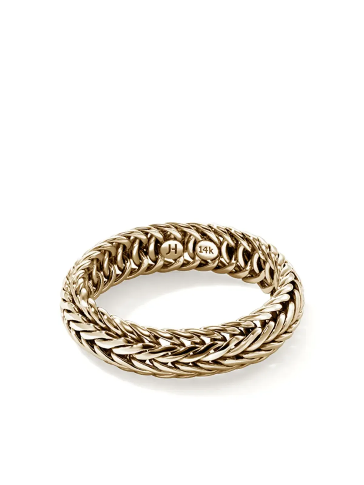 John Hardy カミ チェーンリング 14K イエローゴールド - 画像1