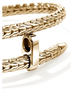 John Hardy 14Kイエローゴールド スピアフレックス カフブレスレット - サムネイル5