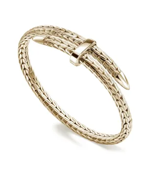 John Hardy 14Kイエローゴールド スピアフレックス カフブレスレット - サムネイル4