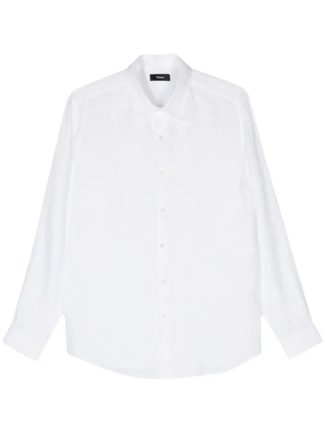 Theory Theory Irving linen shirt - Whiteの商品画像