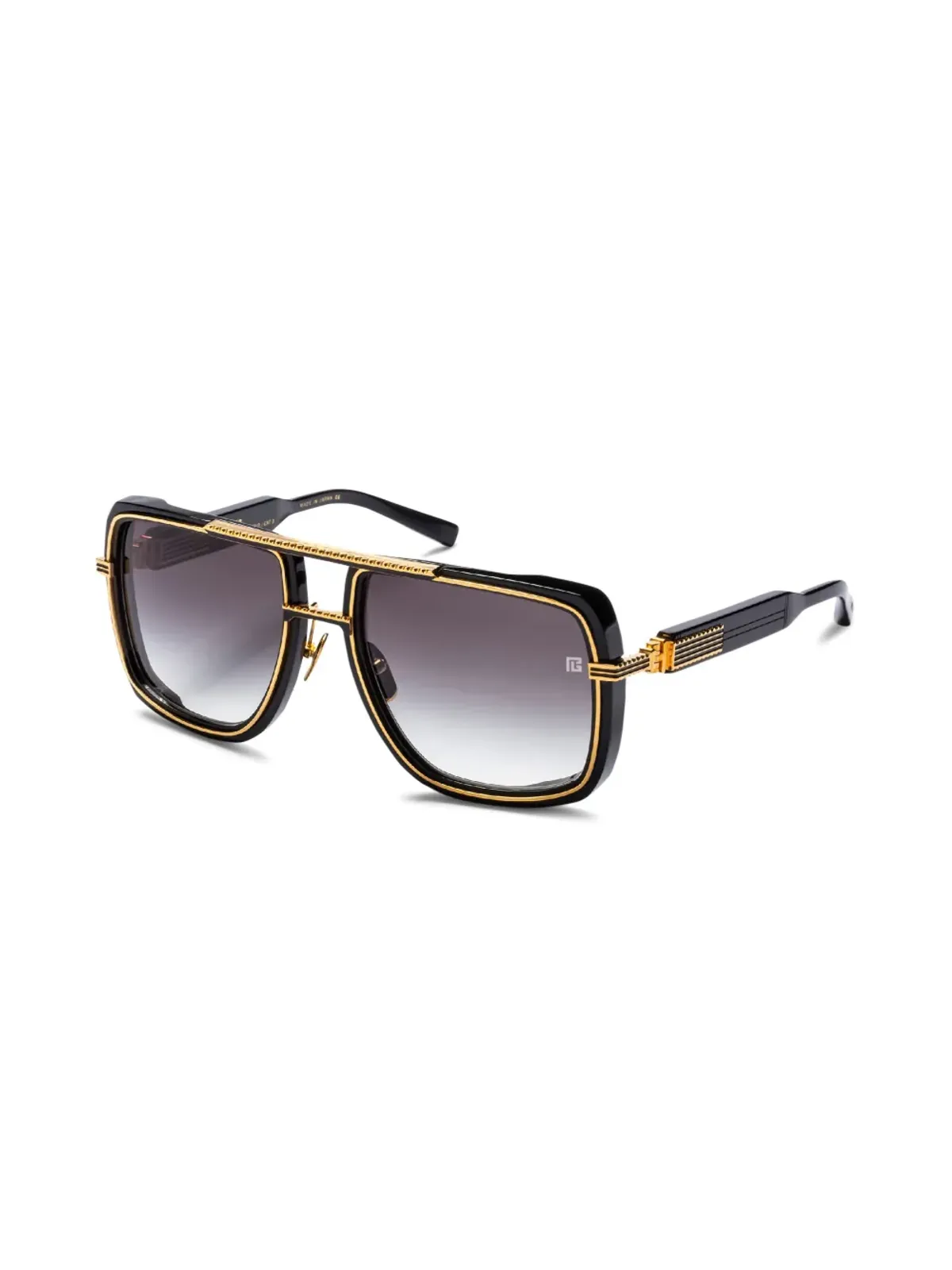 Balmain Eyewear ソルジャー パイロットフレーム サングラス - 画像2