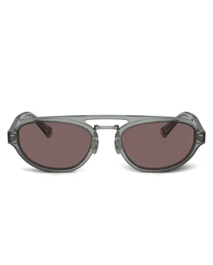 Brunello Cucinelli BC4008S オーバルフレーム サングラス - グレー - サムネイル1