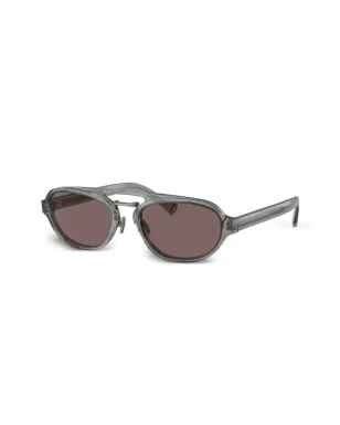 Brunello Cucinelli BC4008S オーバルフレーム サングラス - グレー - サムネイル2