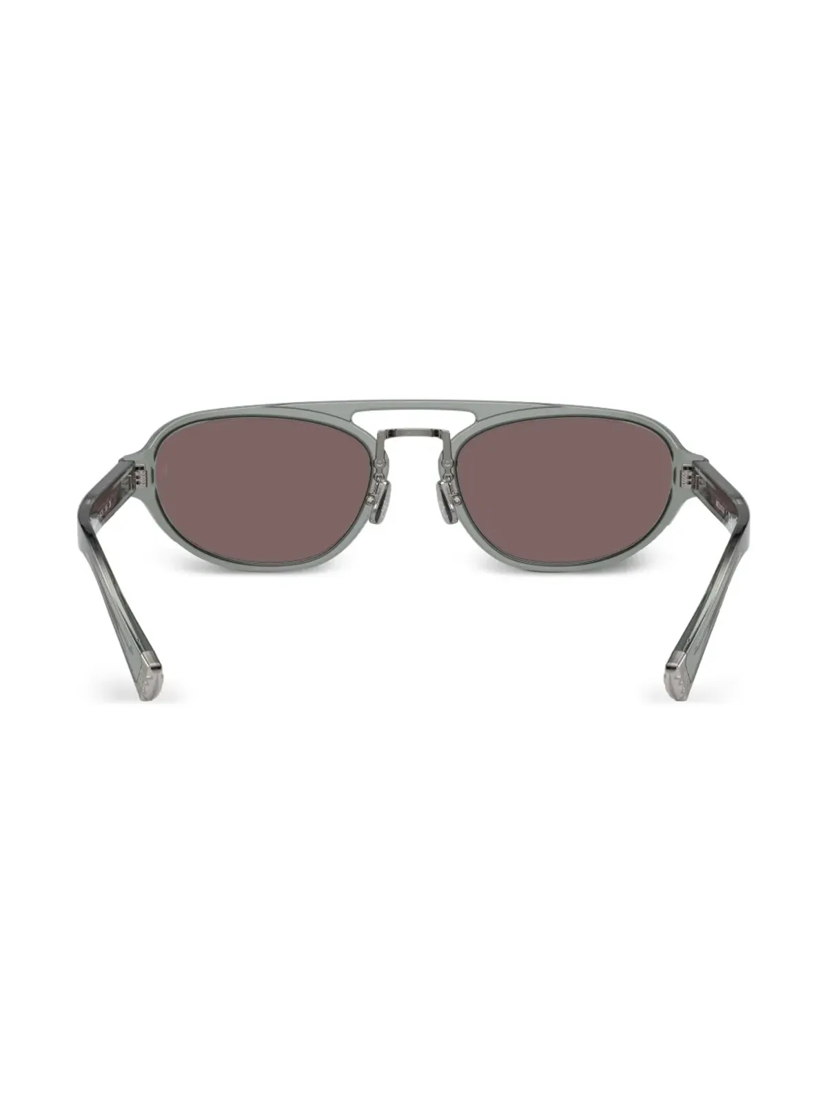 Brunello Cucinelli BC4008S オーバルフレーム サングラス - グレー - 画像4