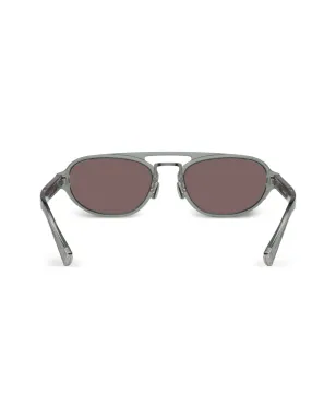 Brunello Cucinelli BC4008S オーバルフレーム サングラス - グレー - サムネイル4