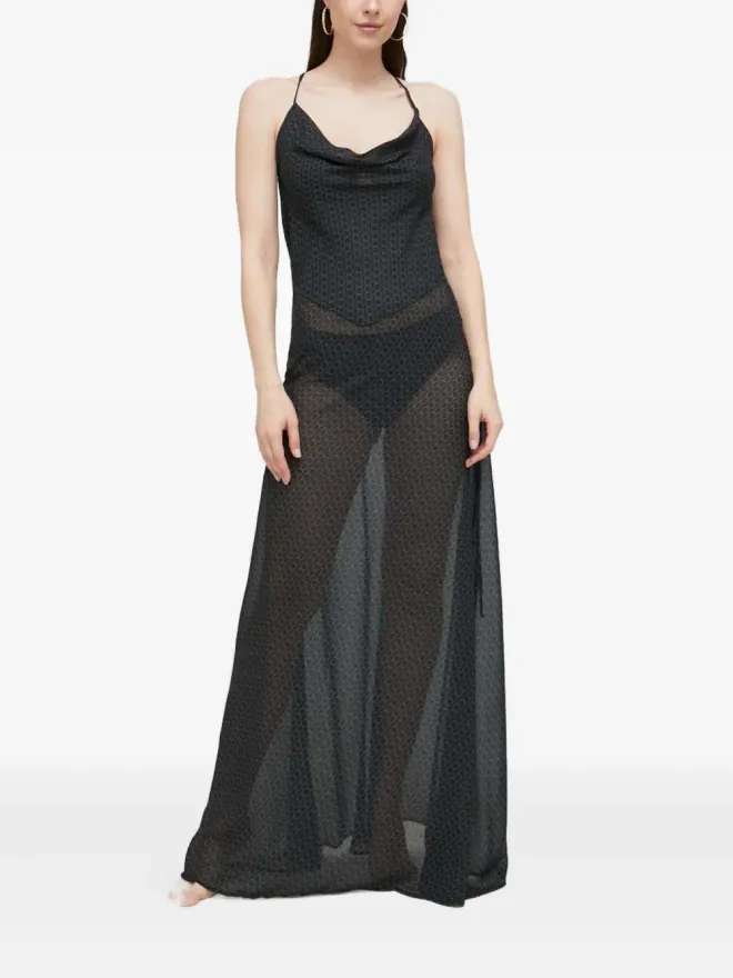 Trussardi Trussardi オープンバックマキシドレスの商品画像