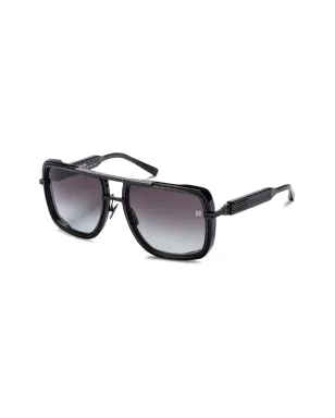 Balmain Eyewear Soldier pilot-frame sunglasses - Black - サムネイル2