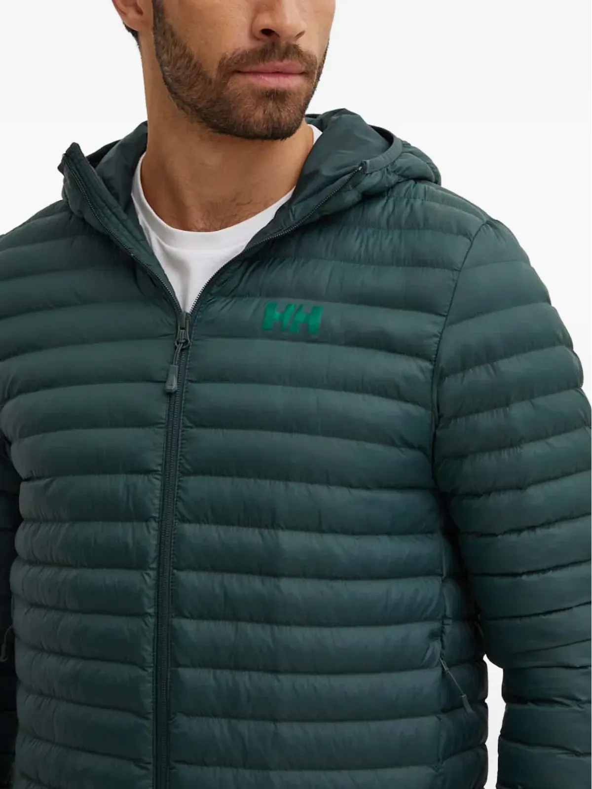 Helly Hansen ロゴディテールのフード付きパデッドジャケット - 画像4