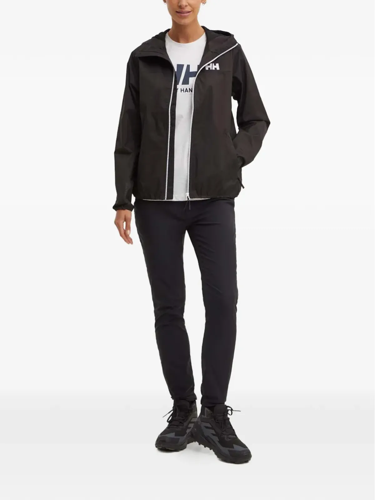 Helly Hansen Belfast II フード付きジップアップジャケット ブラック - 画像2