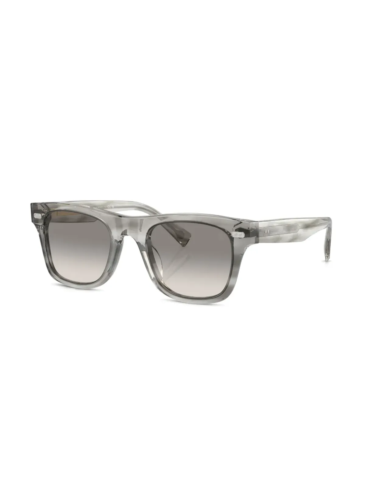 Brunello Cucinelli BC4002S スクエアフレーム サングラス - ストライプグレー - 画像2
