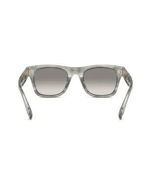 Brunello Cucinelli BC4002S スクエアフレーム サングラス - ストライプグレー - サムネイル4