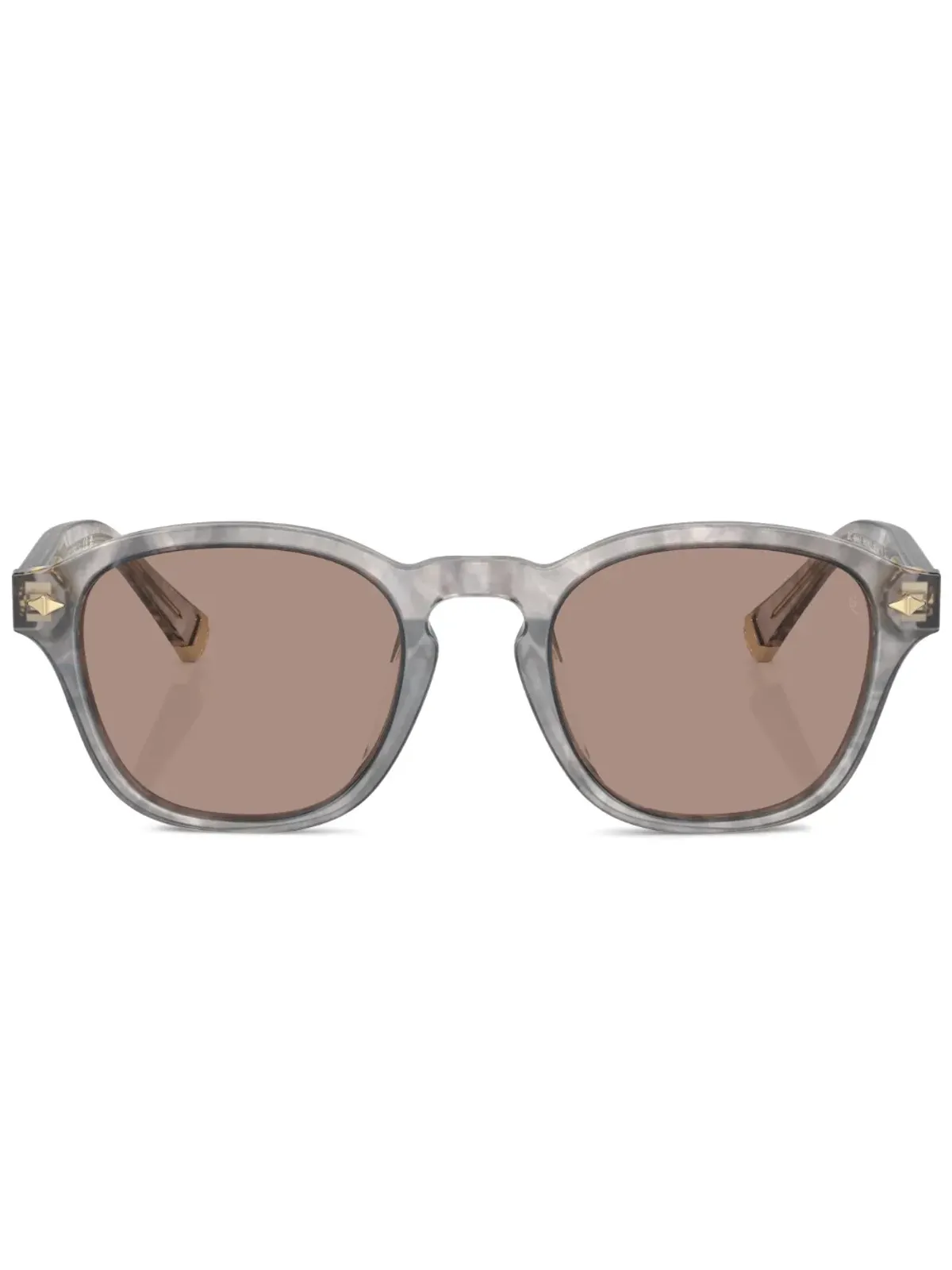 Brunello Cucinelli BC4006S ラウンドフレーム サングラス - グレー - 画像1
