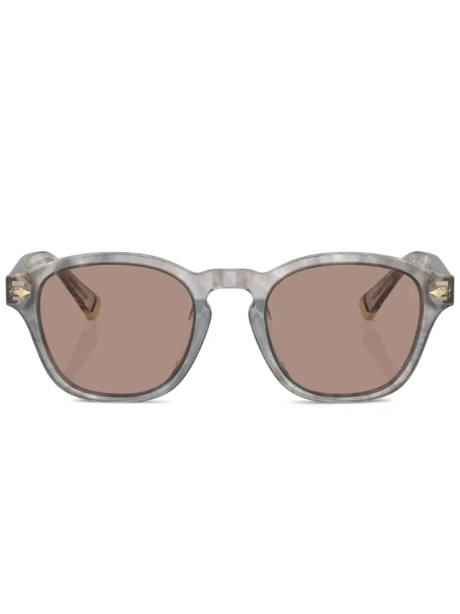Brunello Cucinelli Brunello Cucinelli BC4006S ラウンドフレーム サングラス - グレーの商品画像