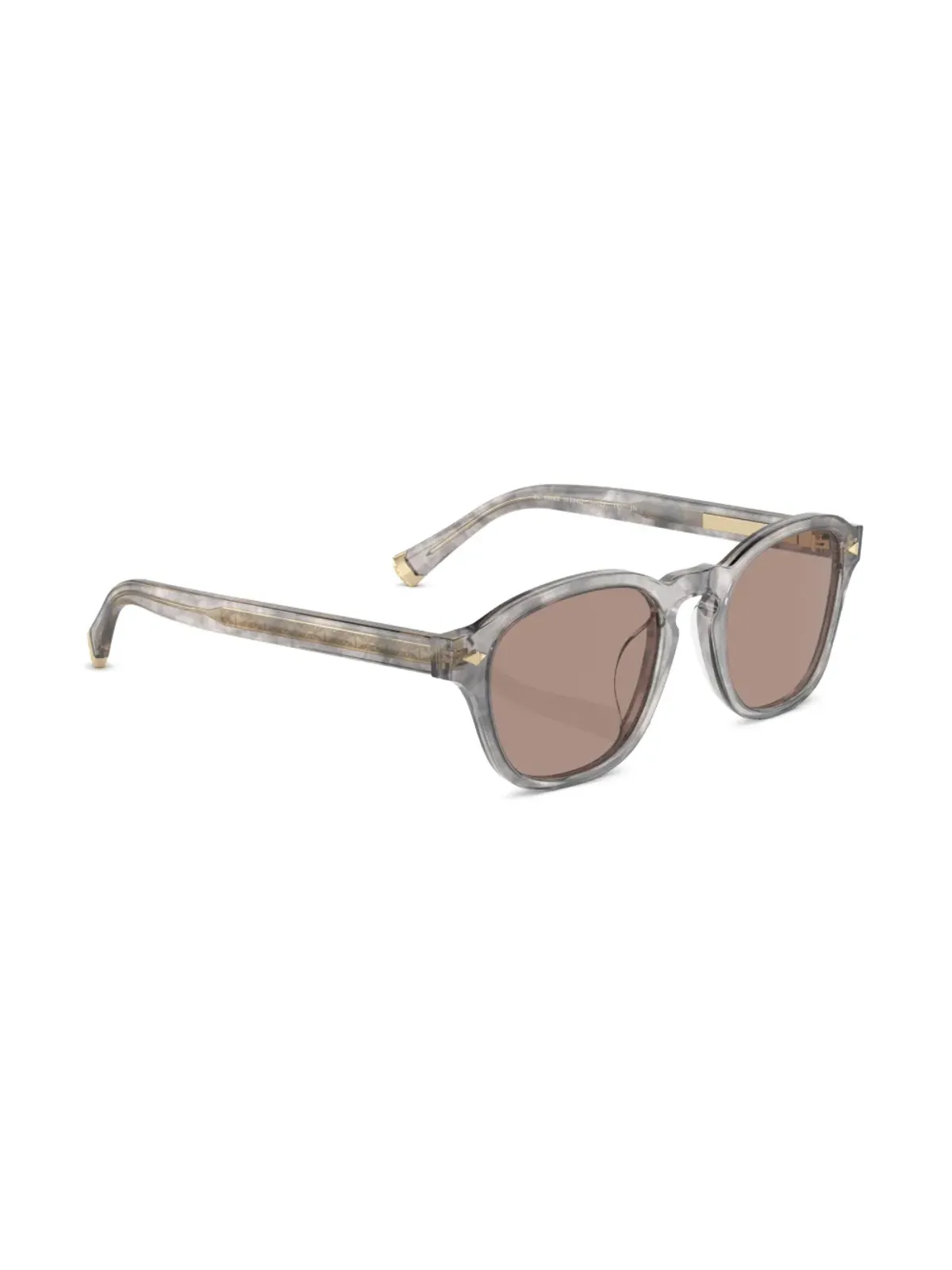 Brunello Cucinelli BC4006S ラウンドフレーム サングラス - グレー - 画像5
