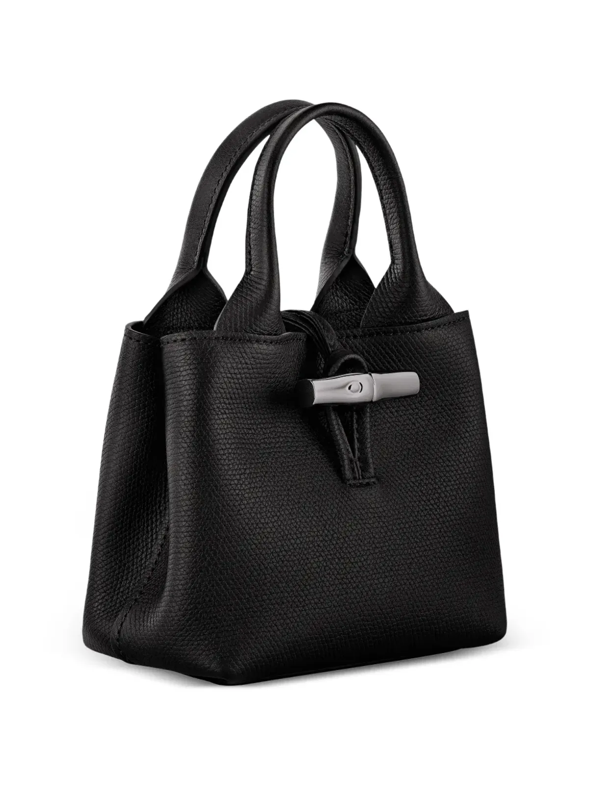 Longchamp Le Roseau トートバッグ ブラック - 画像4