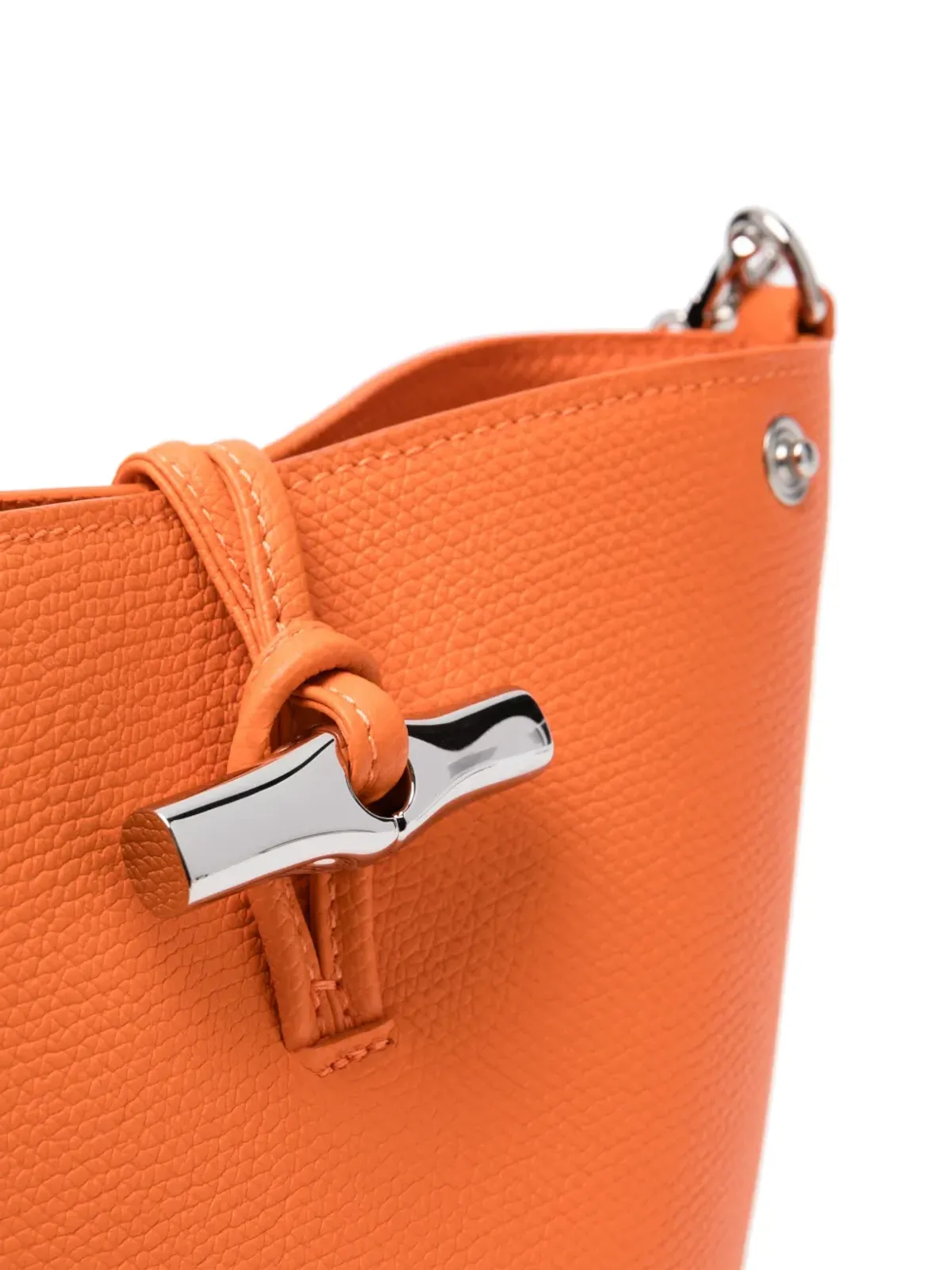 Longchamp Le Roseau Essential レザー バケットバッグ - 画像4