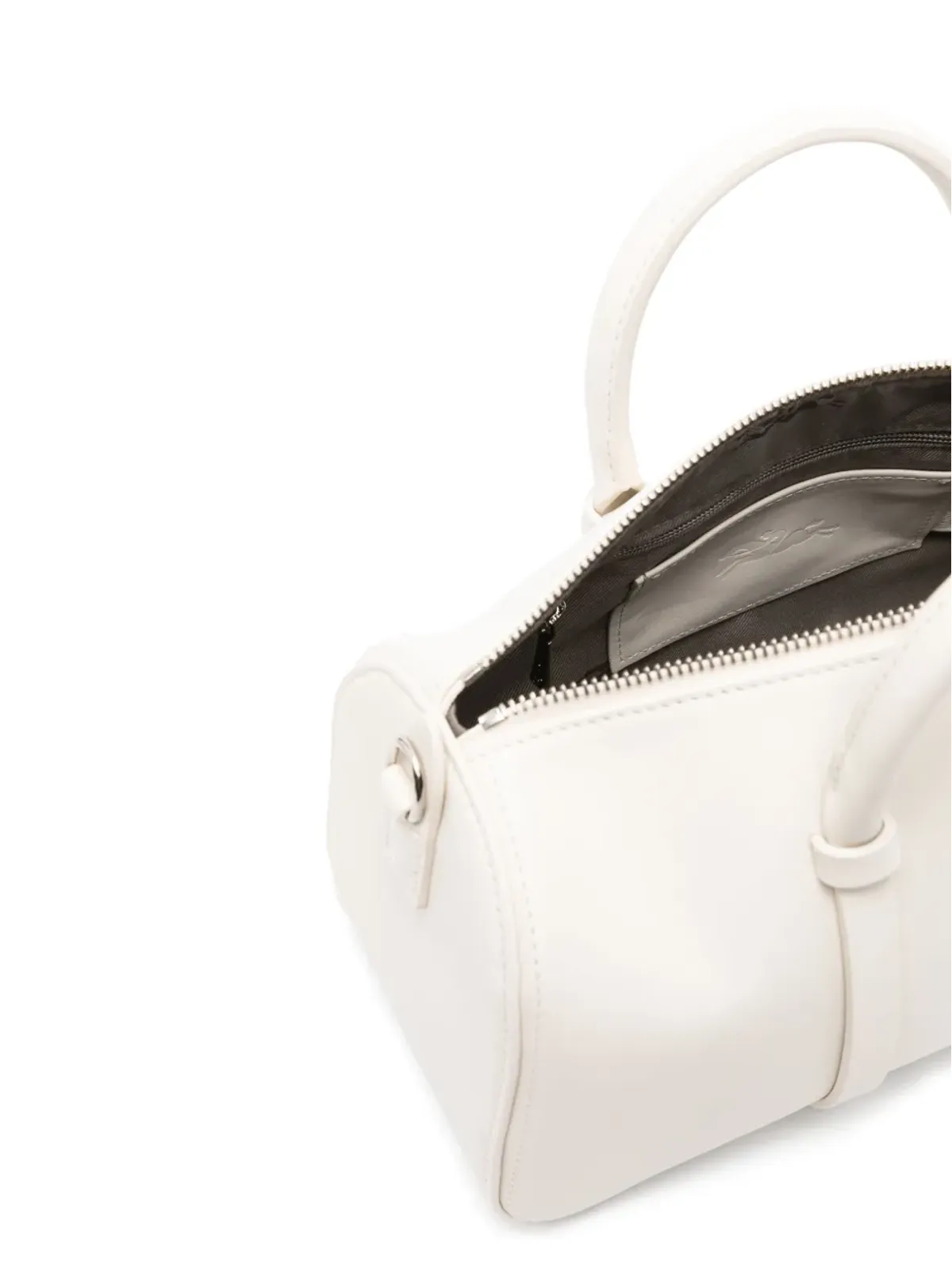 Longchamp ロゴ型押しレザートートバッグ - ホワイト - 画像5