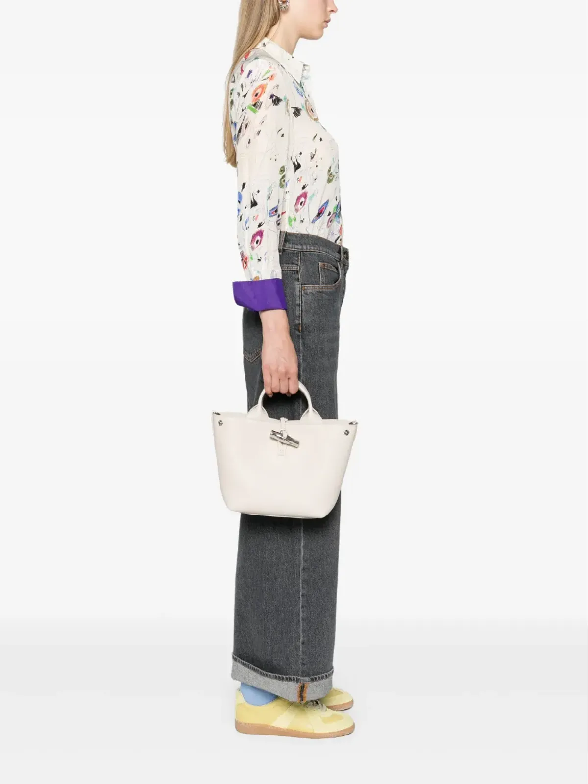 Longchamp Le Roseau ハンドバッグ - White - 画像2