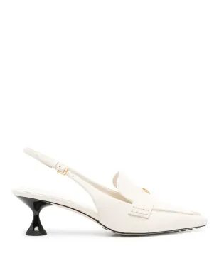 Tory Burch スリングバック レザー ポンプ - ベージュ系 - サムネイル1