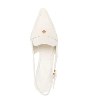 Tory Burch スリングバック レザー ポンプ - ベージュ系 - サムネイル4