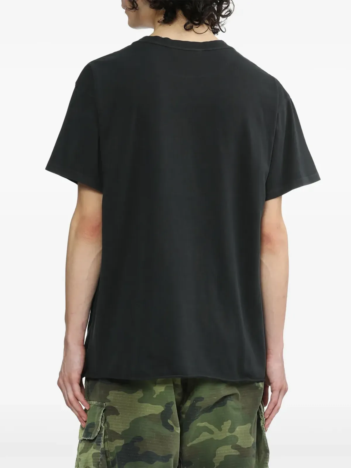 424 ラウンドネック半袖Tシャツ - ブラック - 画像4