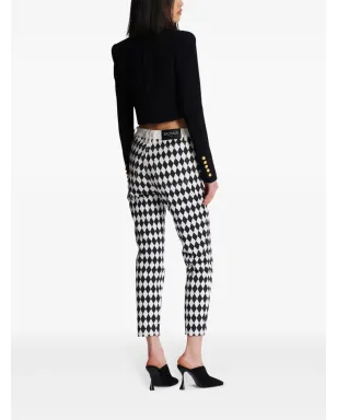 Balmain Spencer クリープクロップドジャケット - ブラック - サムネイル4