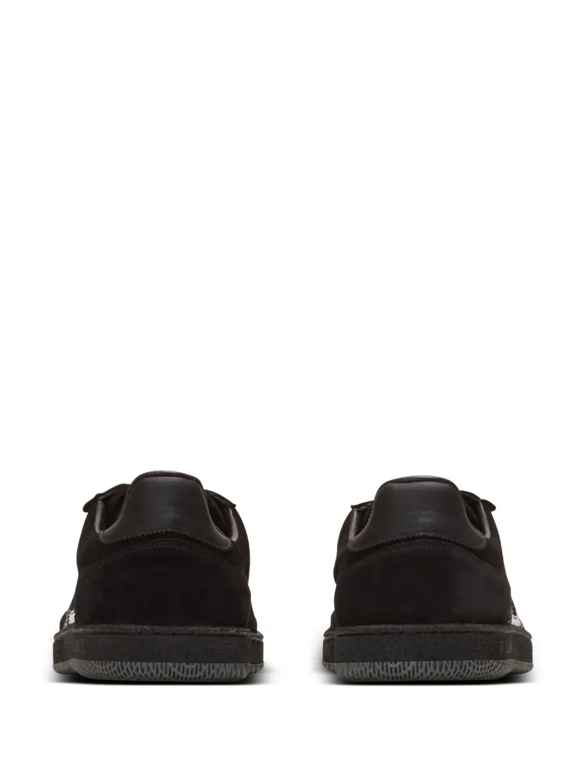 Balmain Swan スエード スニーカー - ブラック - 画像5