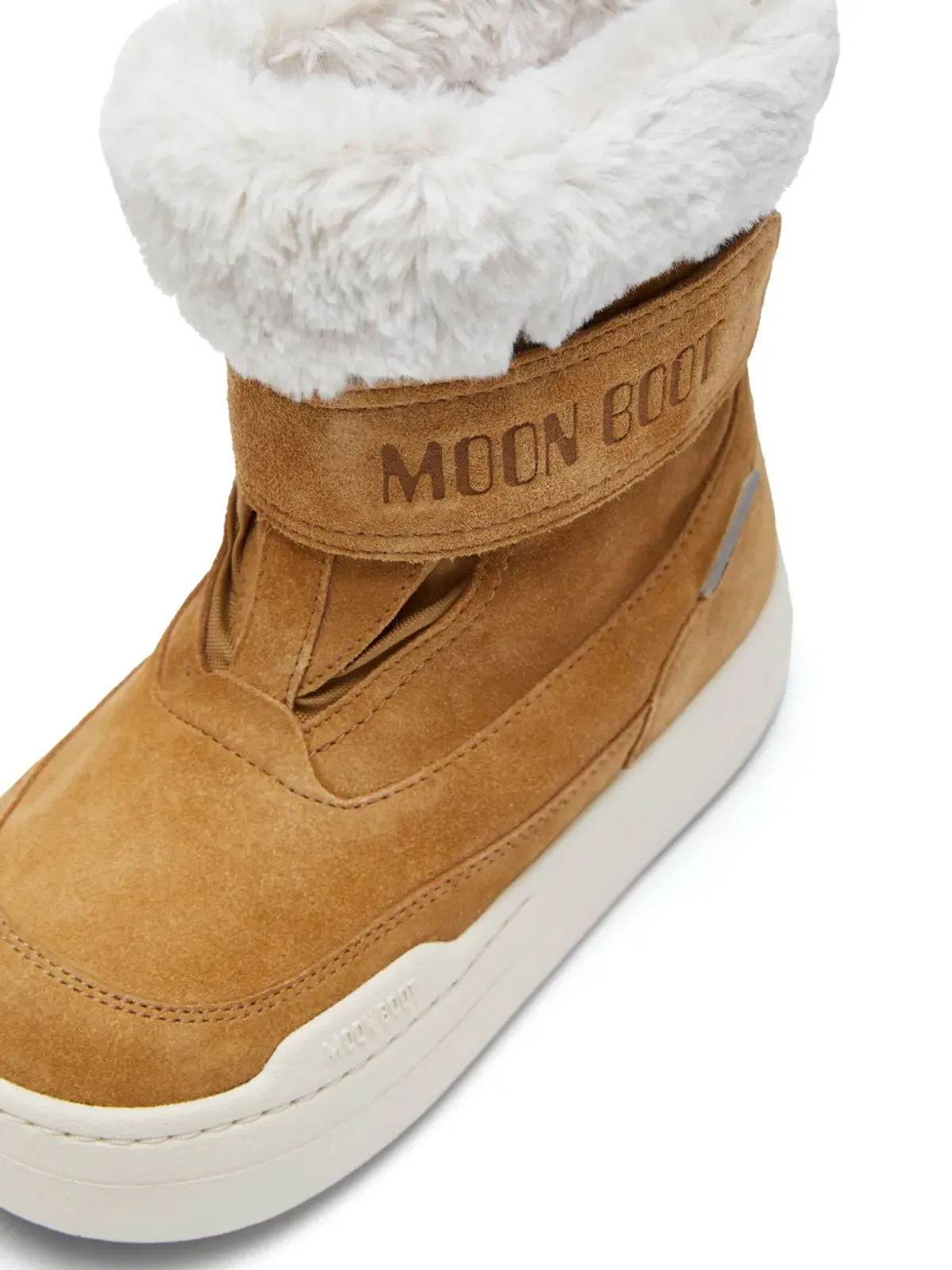 Moon Boot Kids フェイクシアーリング付きスエードブーツ - 画像2