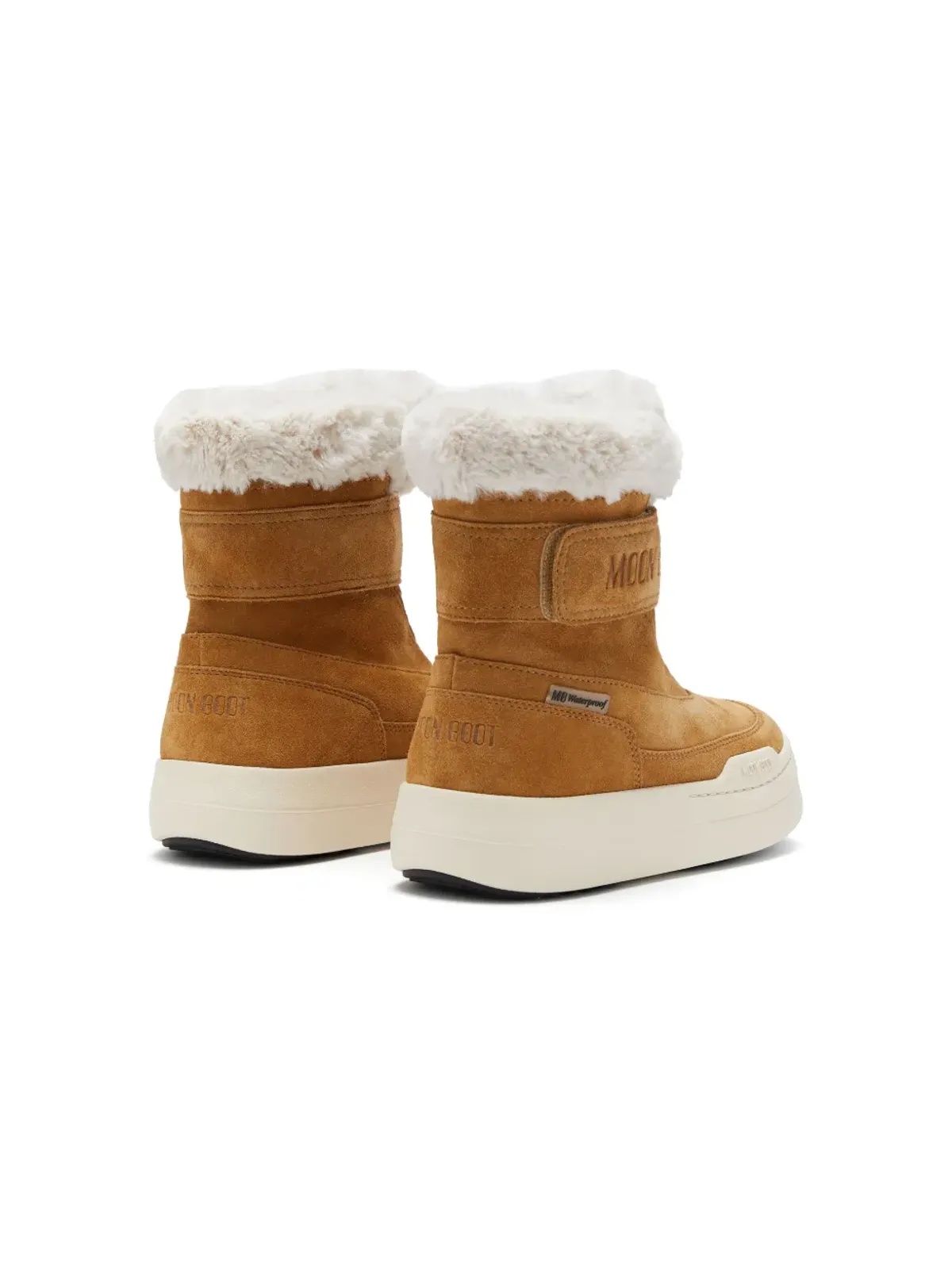 Moon Boot Kids フェイクシアーリング付きスエードブーツ - 画像3