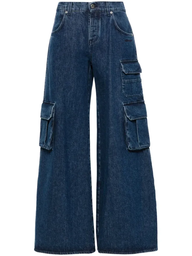 OFF-WHITE Off-White ワイドレッグカーゴジーンズの商品画像