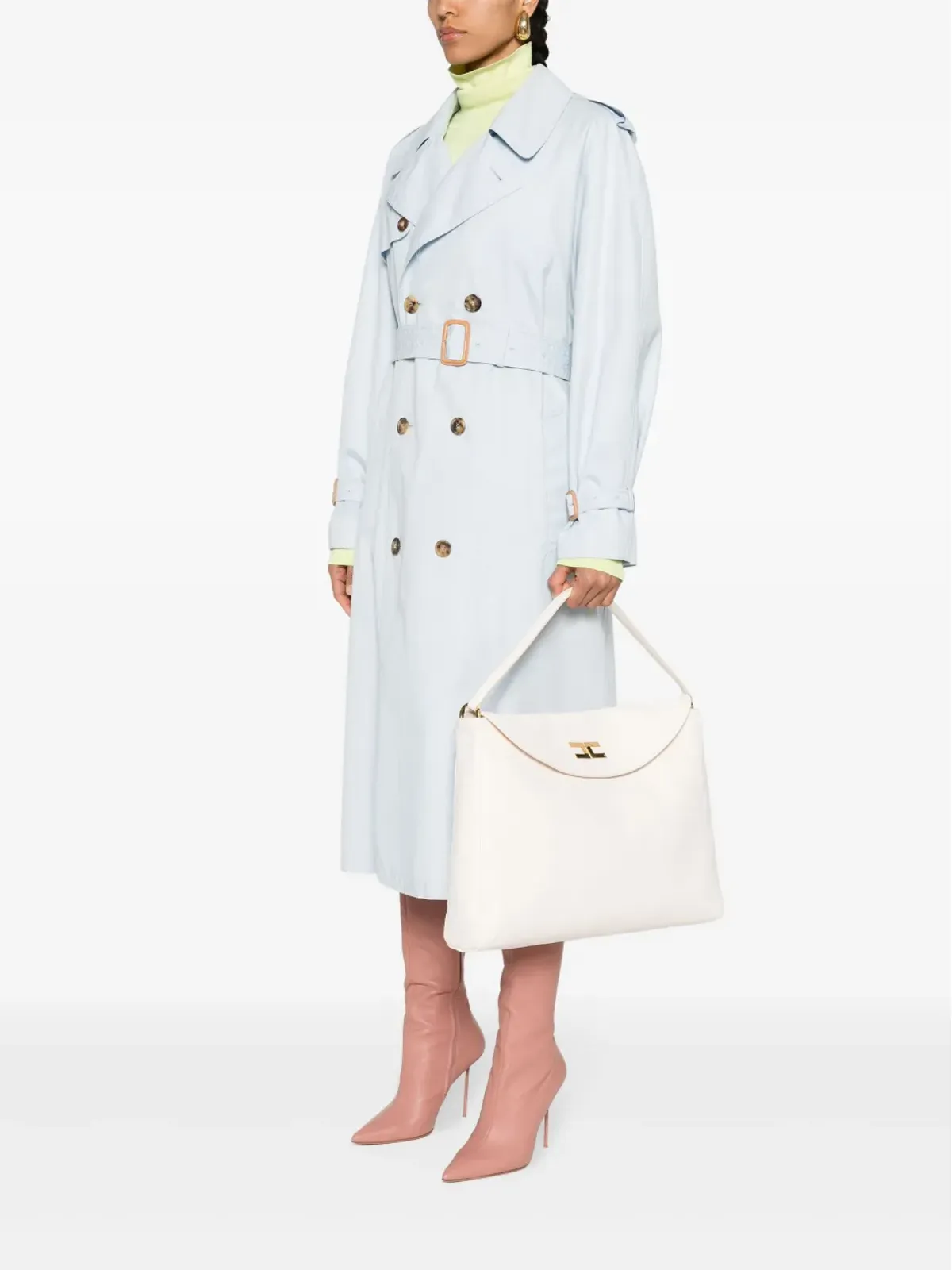 Elisabetta Franchi ラージ Souple ショルダーバッグ - ベージュ系 - 画像2