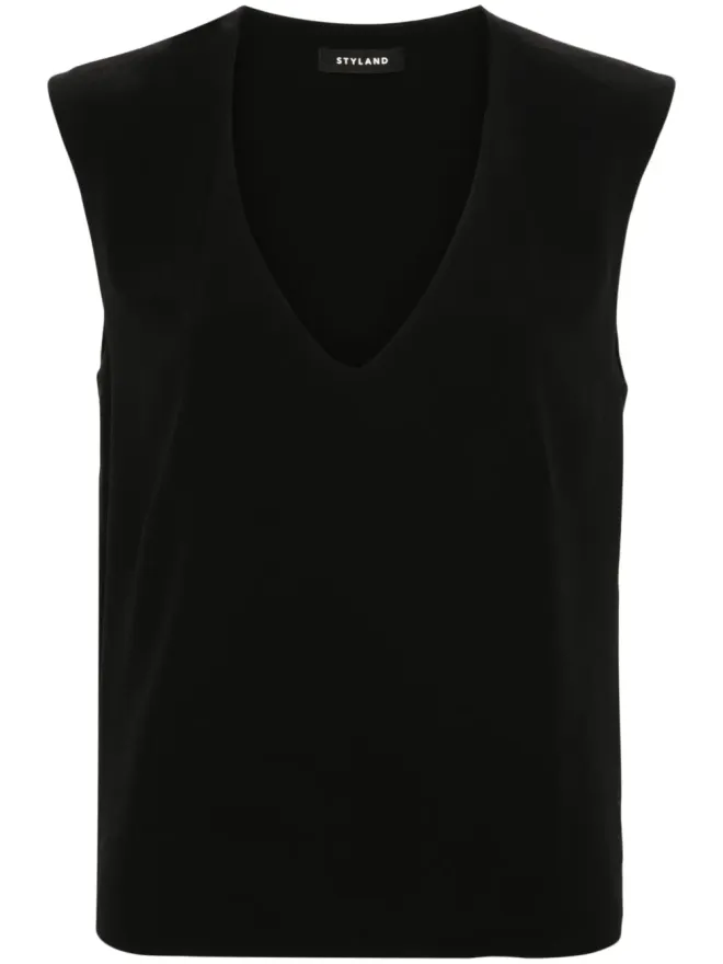STYLAND STYLAND ノースリーブ クレープ ブラウスの商品画像