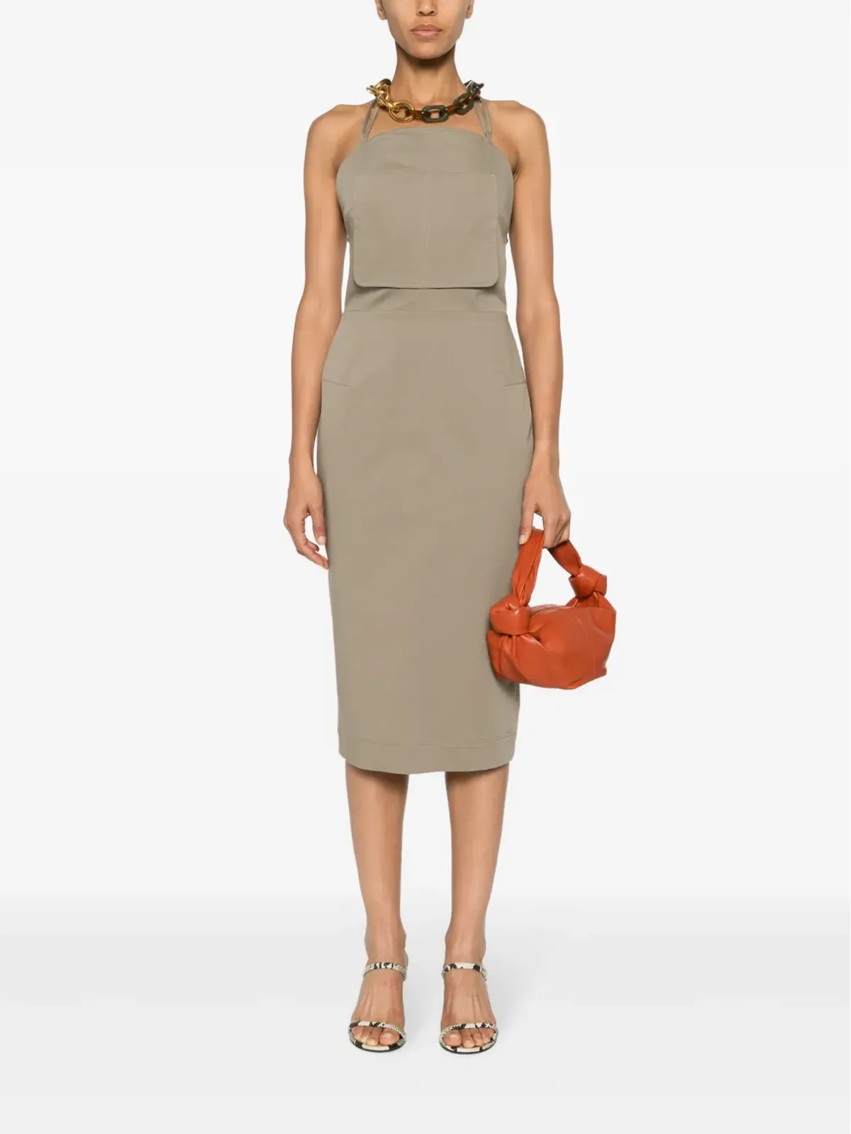 Max Mara ワークウェア ミッドドレス - グリーン - 画像2