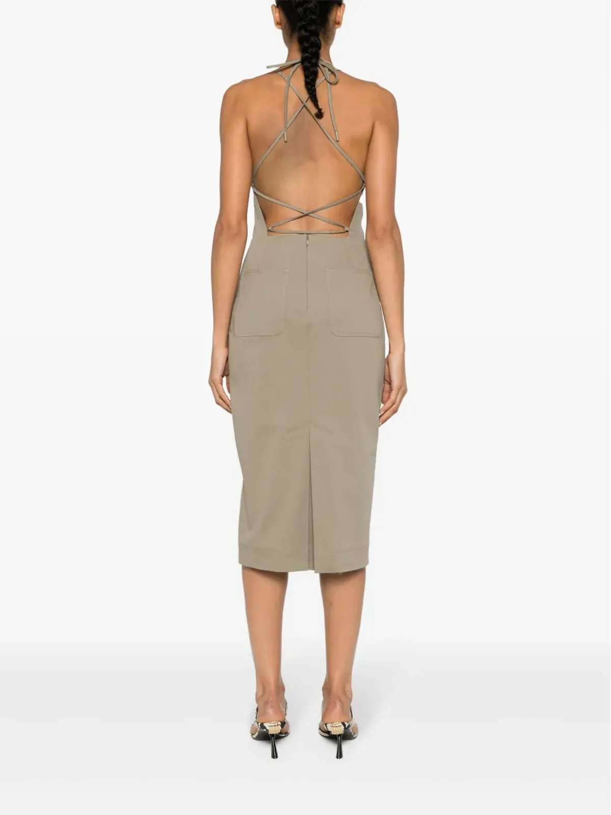 Max Mara ワークウェア ミッドドレス - グリーン - 画像4