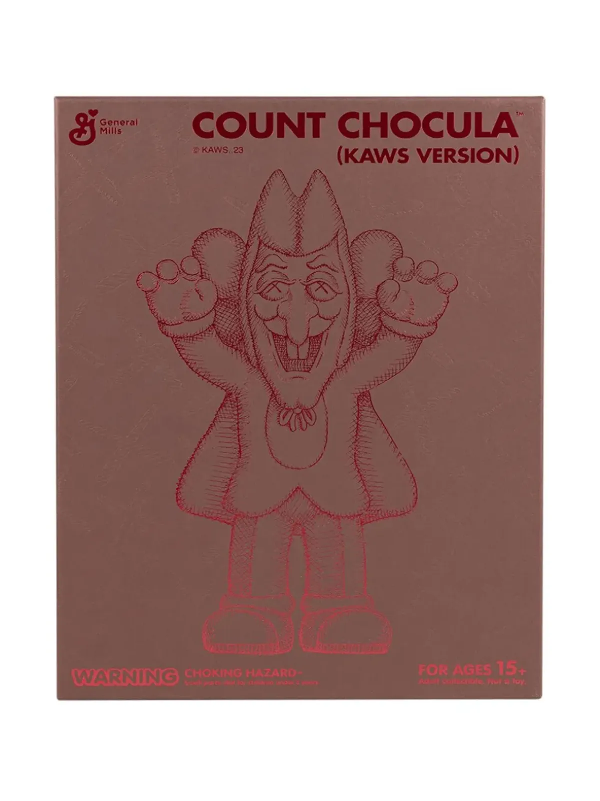 KAWS Count Chocula フィギュア - ブラウン - 画像4