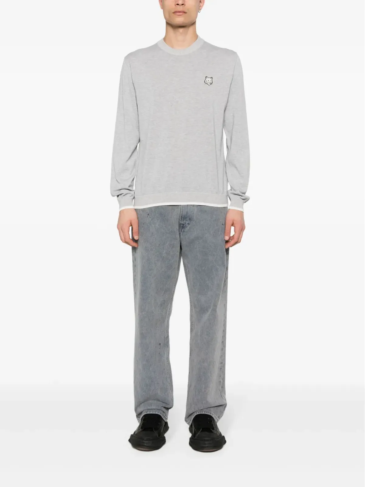 Maison Kitsuné フォックスモチーフ ニットジャンパー - 画像2