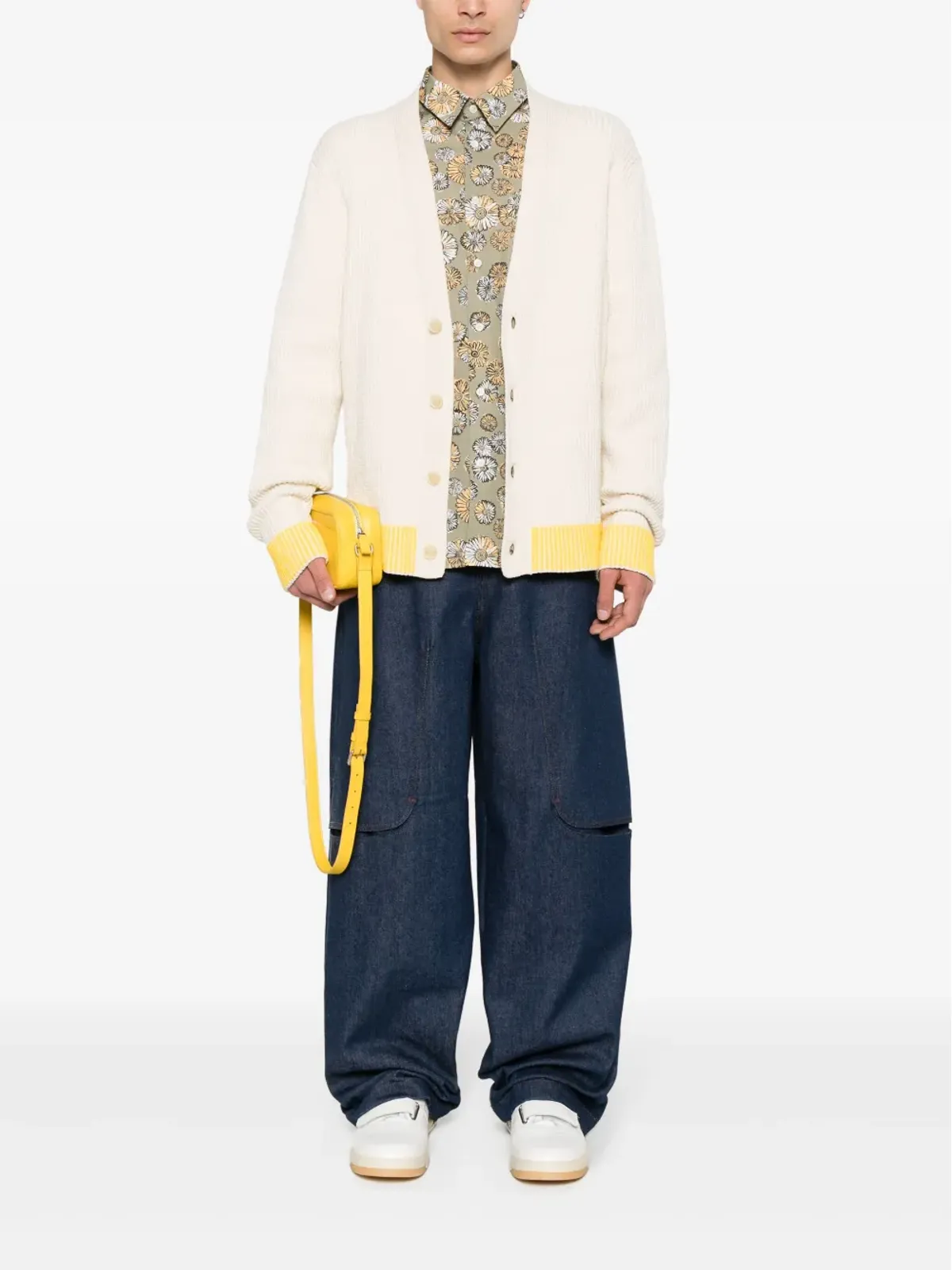 Maison Kitsuné 花柄プリント コットンシャツ グリーン - 画像2