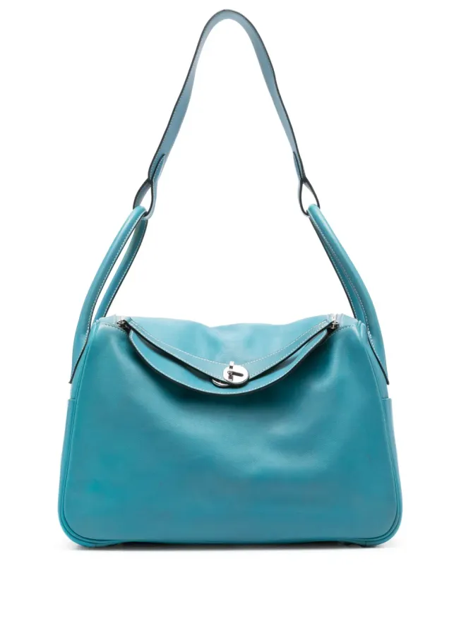Hermès Pre-Owned Hermès ビンテージ 2007 Lindy レザー トートバッグ - ブルーの商品画像