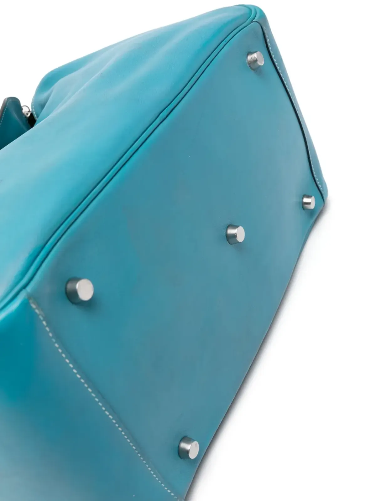 Hermès ビンテージ 2007 Lindy レザー トートバッグ - ブルー - 画像4