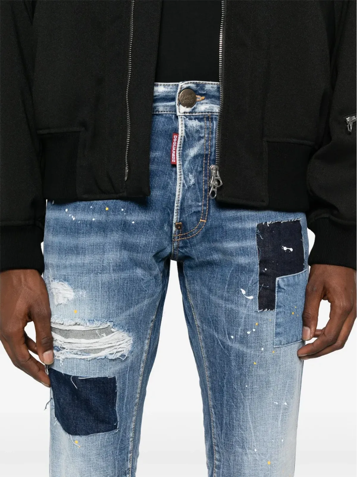 DSQUARED2 クールガイ スリムフィット ジーンズ ブルー - 画像5