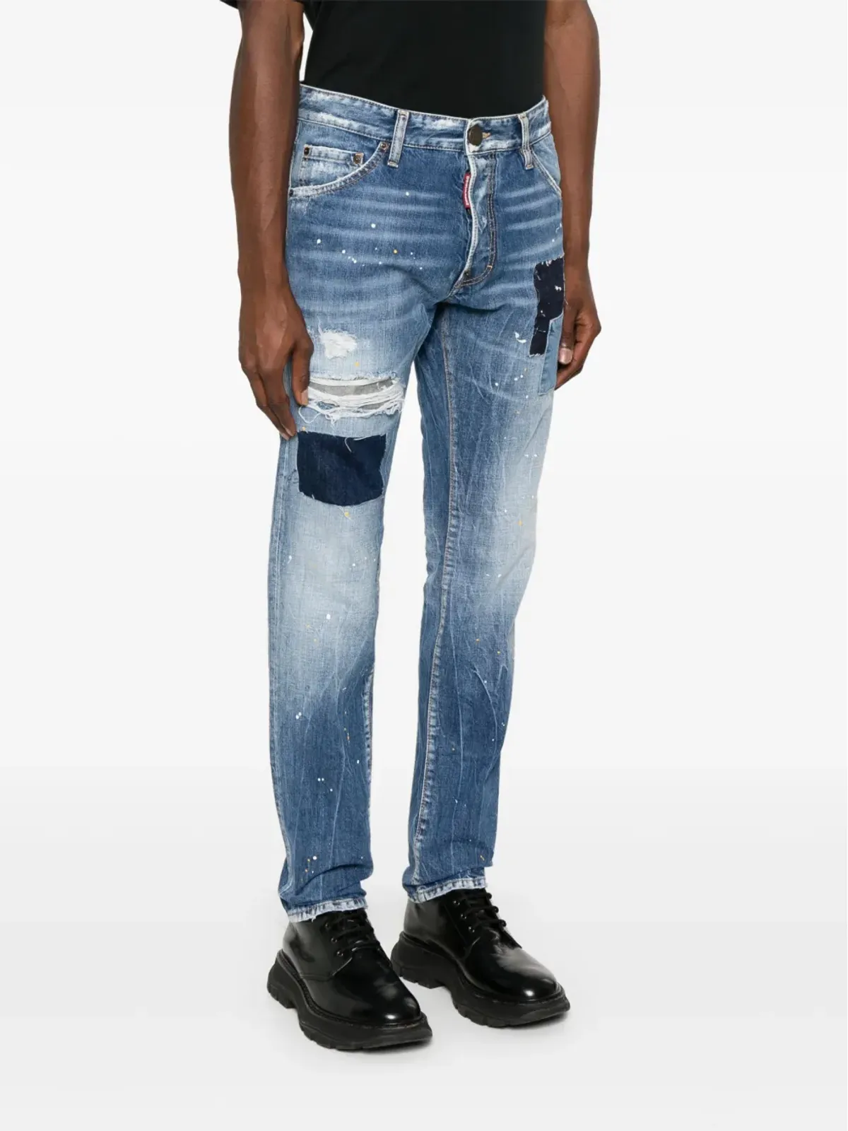 DSQUARED2 クールガイ スリムフィット ジーンズ ブルー - 画像3