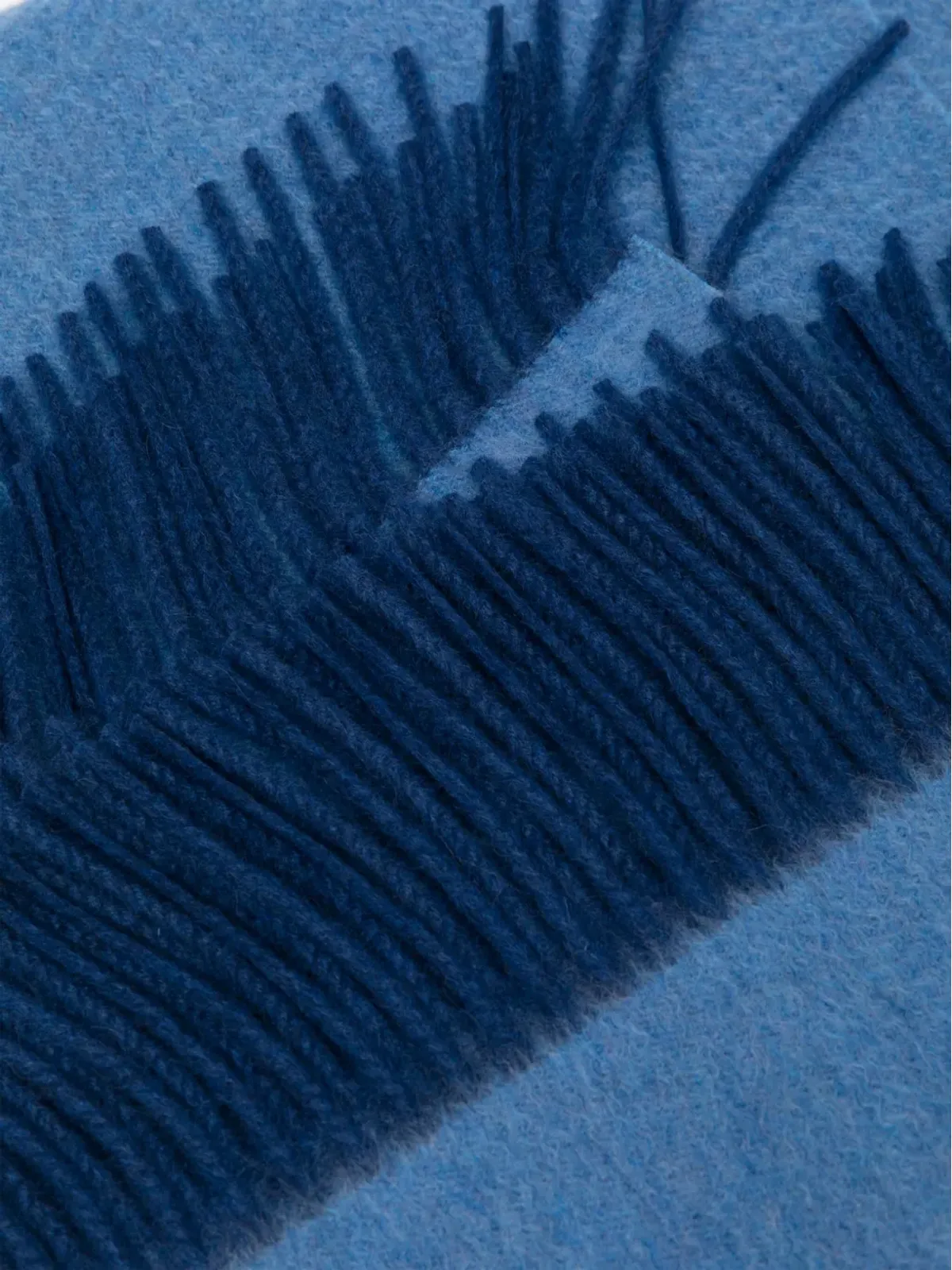 Hermès ビンテージ 2020年代 二色使いのカシミヤブランケット - ブルー - 画像2